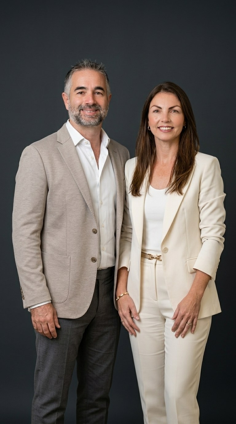 Luciano Medeiros e Glaucia Soares, sócios da PROP
